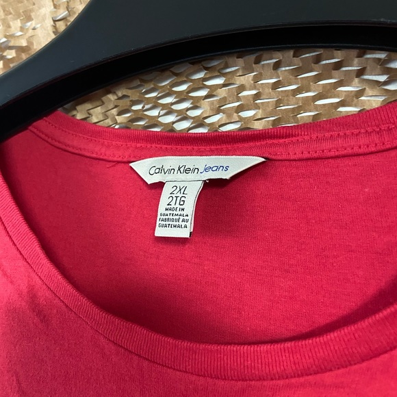 CALVIN KLEIN JEANS | Red T-shirt - Picture 3 of 6